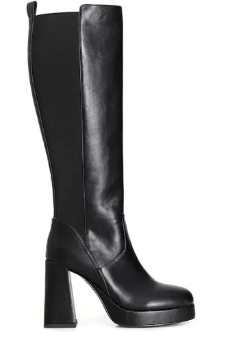 CafèNoir Stivale Donna con Elastico Nero