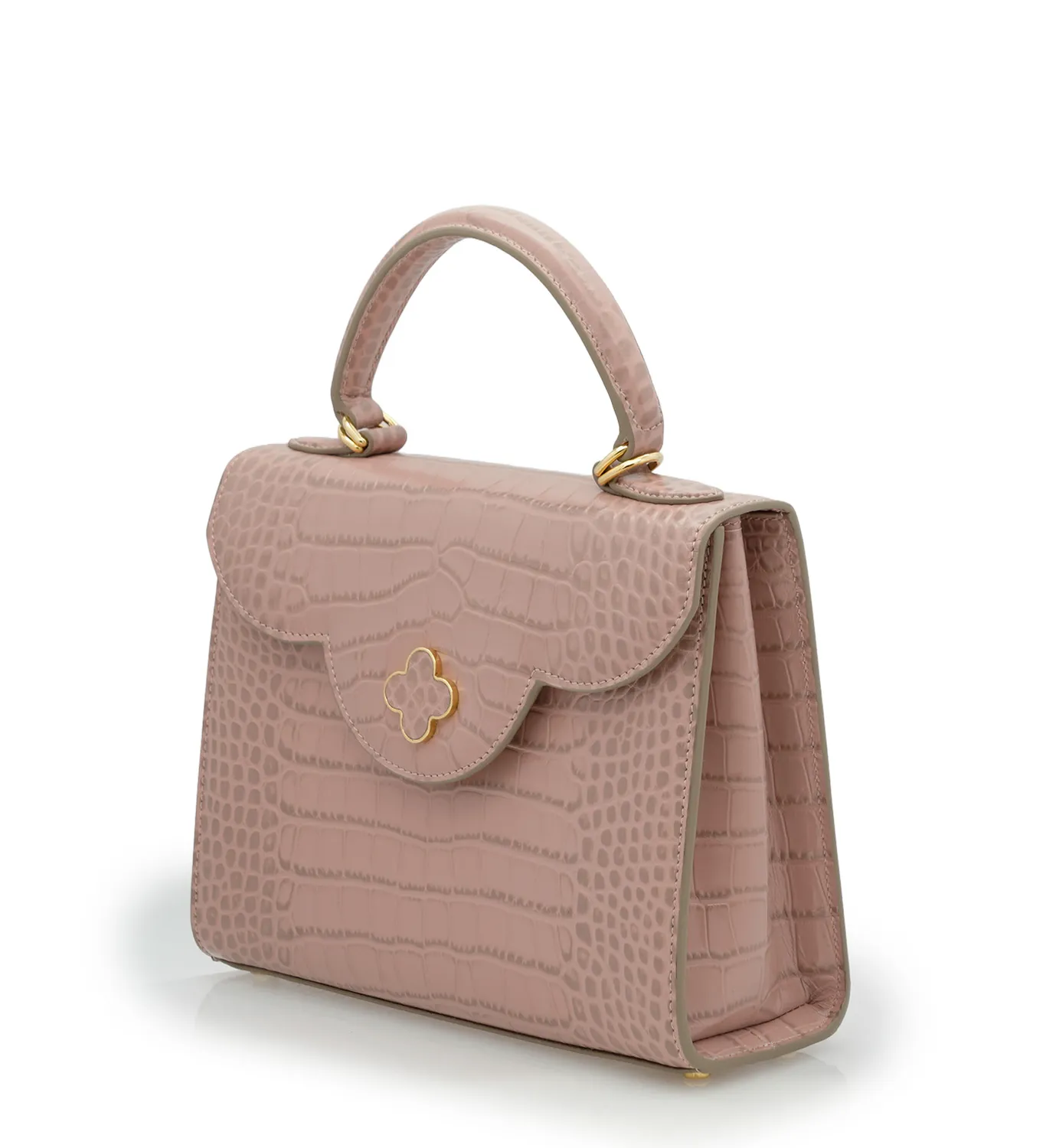 Cardinal Milano First Lady Tea Rose borsa pelle rosa antico