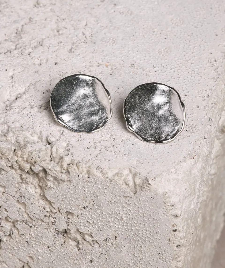 Figus Onda orecchini argento sabbiato