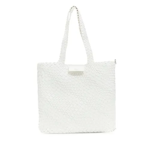 CafèNoir shopping bag reversibile intrecciata multicolor