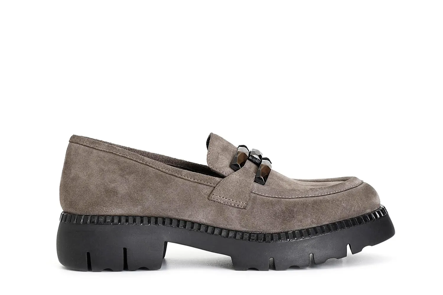 CafèNoir Mocassino Donna Pelle Scamosciata Morsetto
