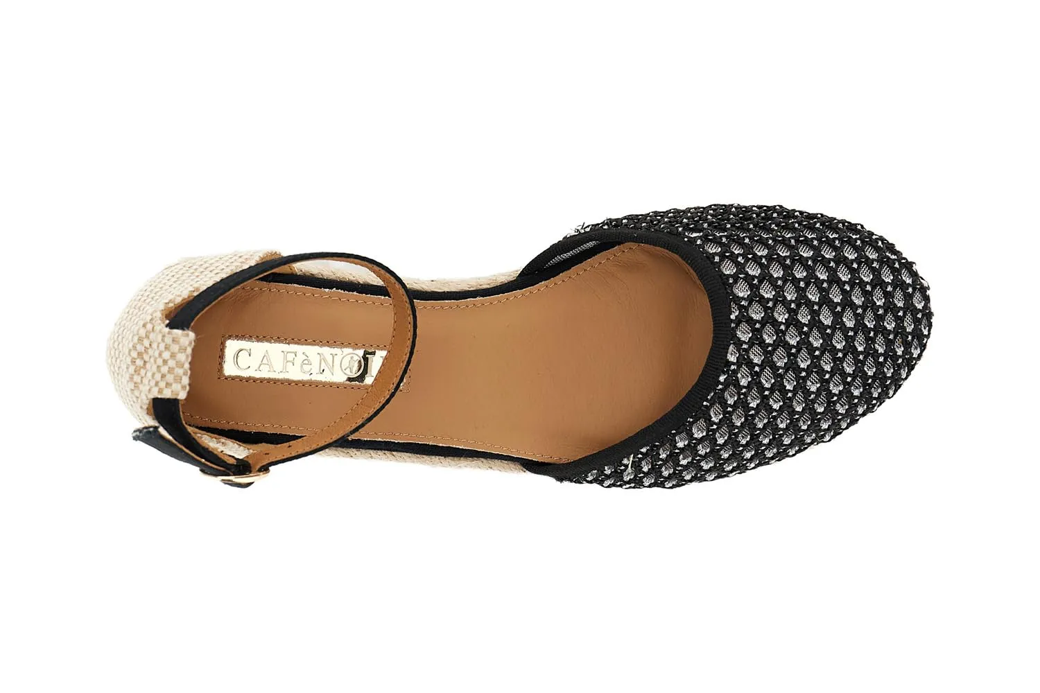 CafèNoir Sandali in Tessuto con Zeppa Donna Corda 6,3 cm