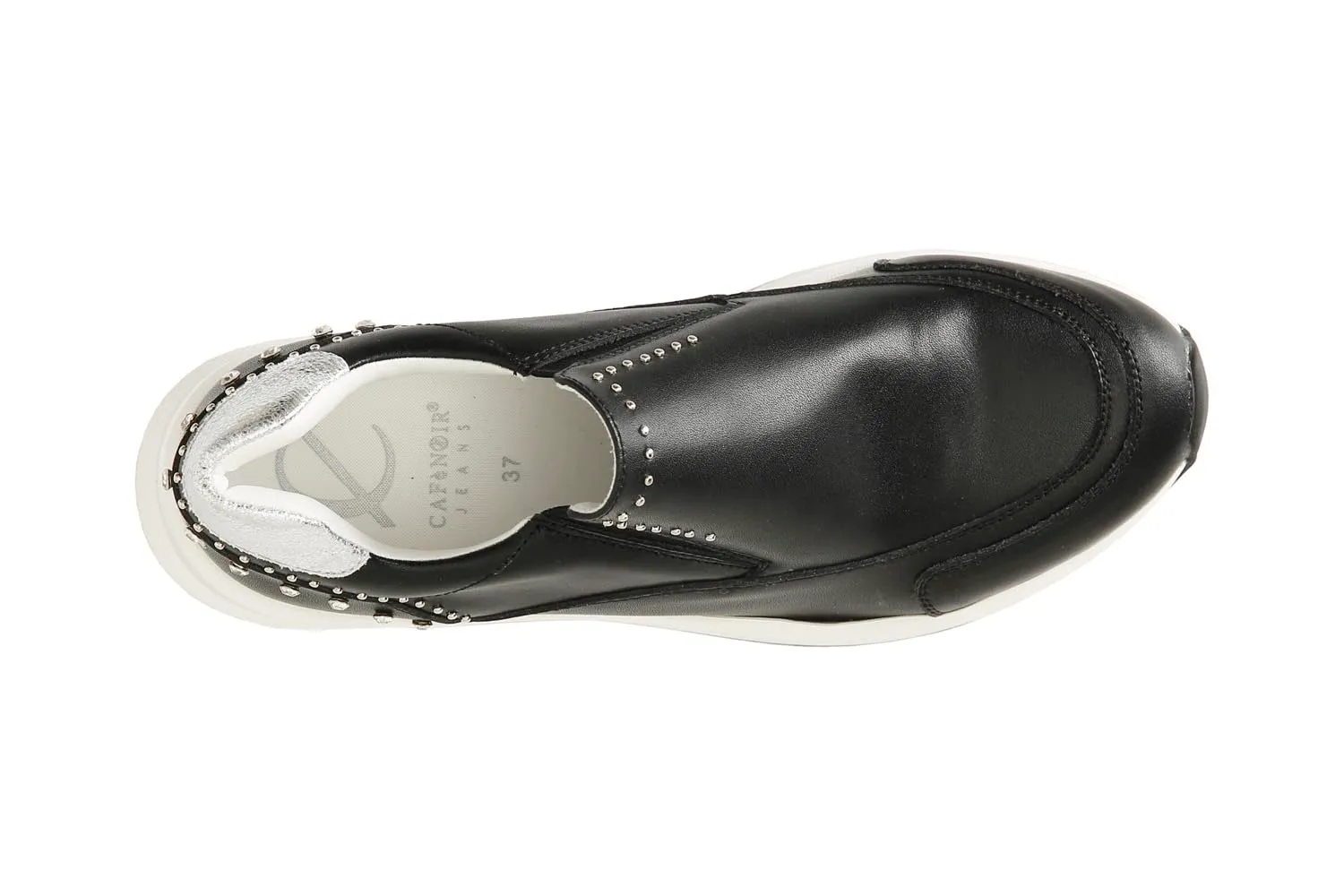 CafèNoir Slip-on Borchie Strass Sneakers Donna Nero