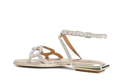 CafèNoir Gilda Camoscio Strass Sandali Beige 39