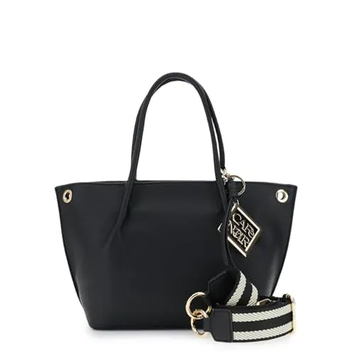 CafèNoir Tote Donna Tracolla Removibile Nera