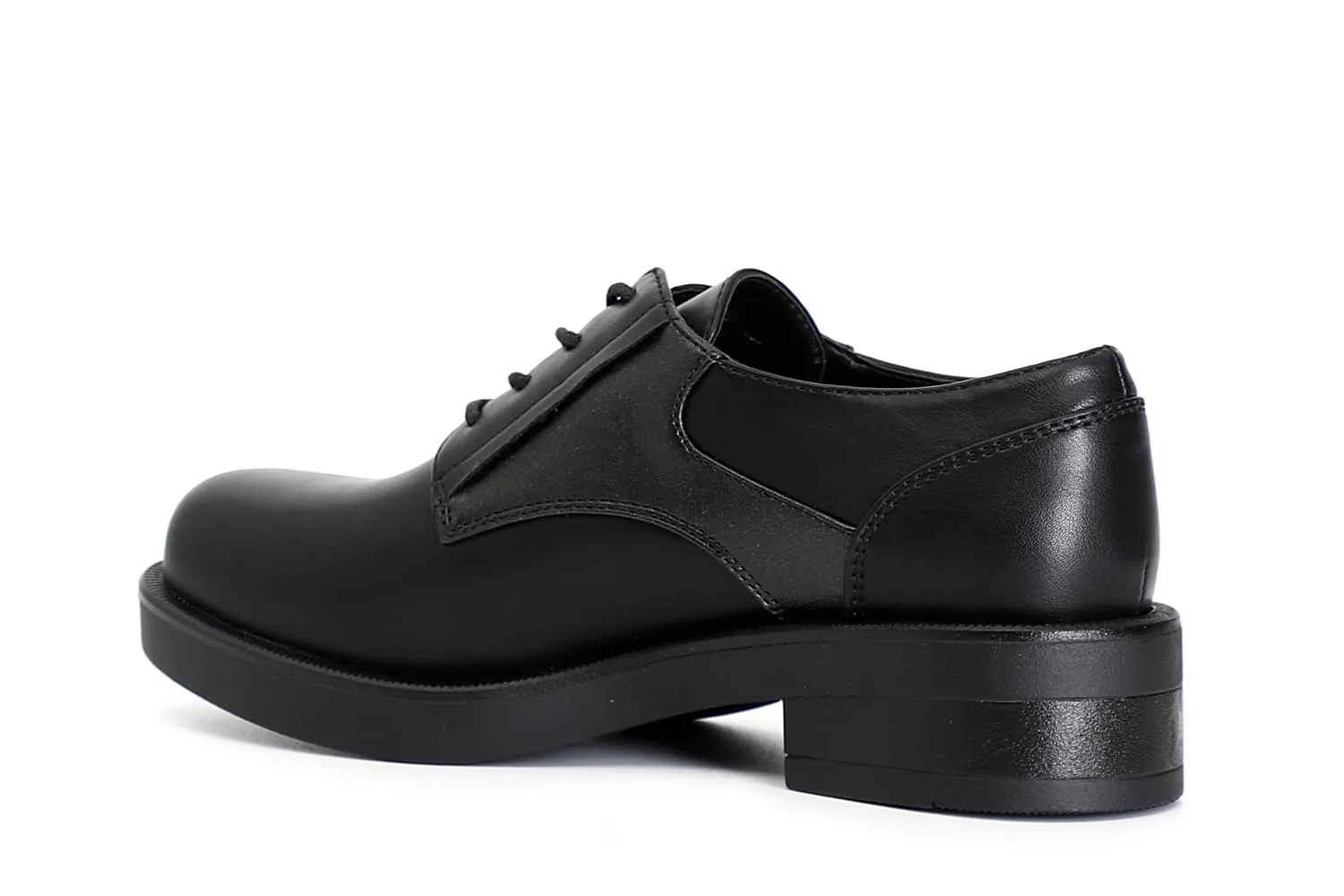 CafèNoir derby donna nero similpelle allacciate
