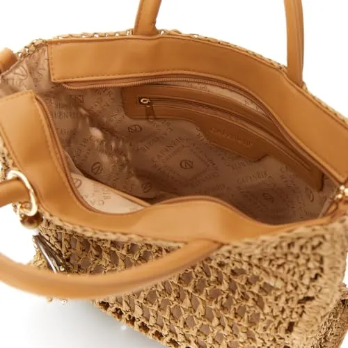 CafèNoir Crochet borsa a mano rafia con charms