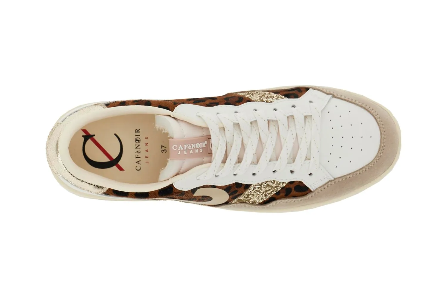 CafèNoir Sneakers Pelle Bianco Maculato 39 EU