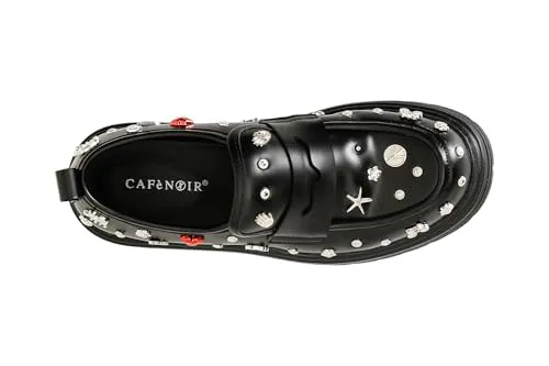 CafèNoir mocassini borchie nero