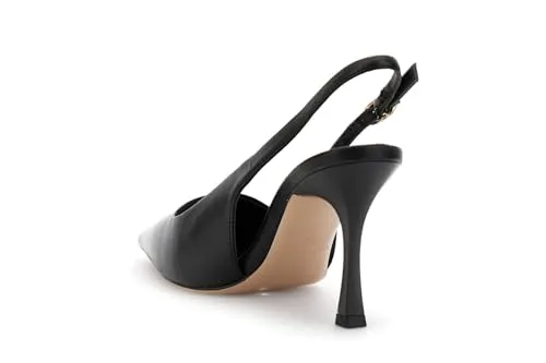 CafèNoir Slingback Nappa Décolleté Nero Tacco 8,5 cm 39 EU