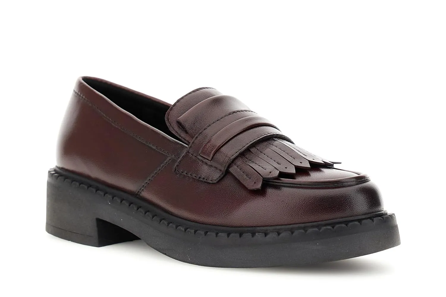 CafèNoir Mocassini Pelle Frange Donna Bordeaux 37 pelle
