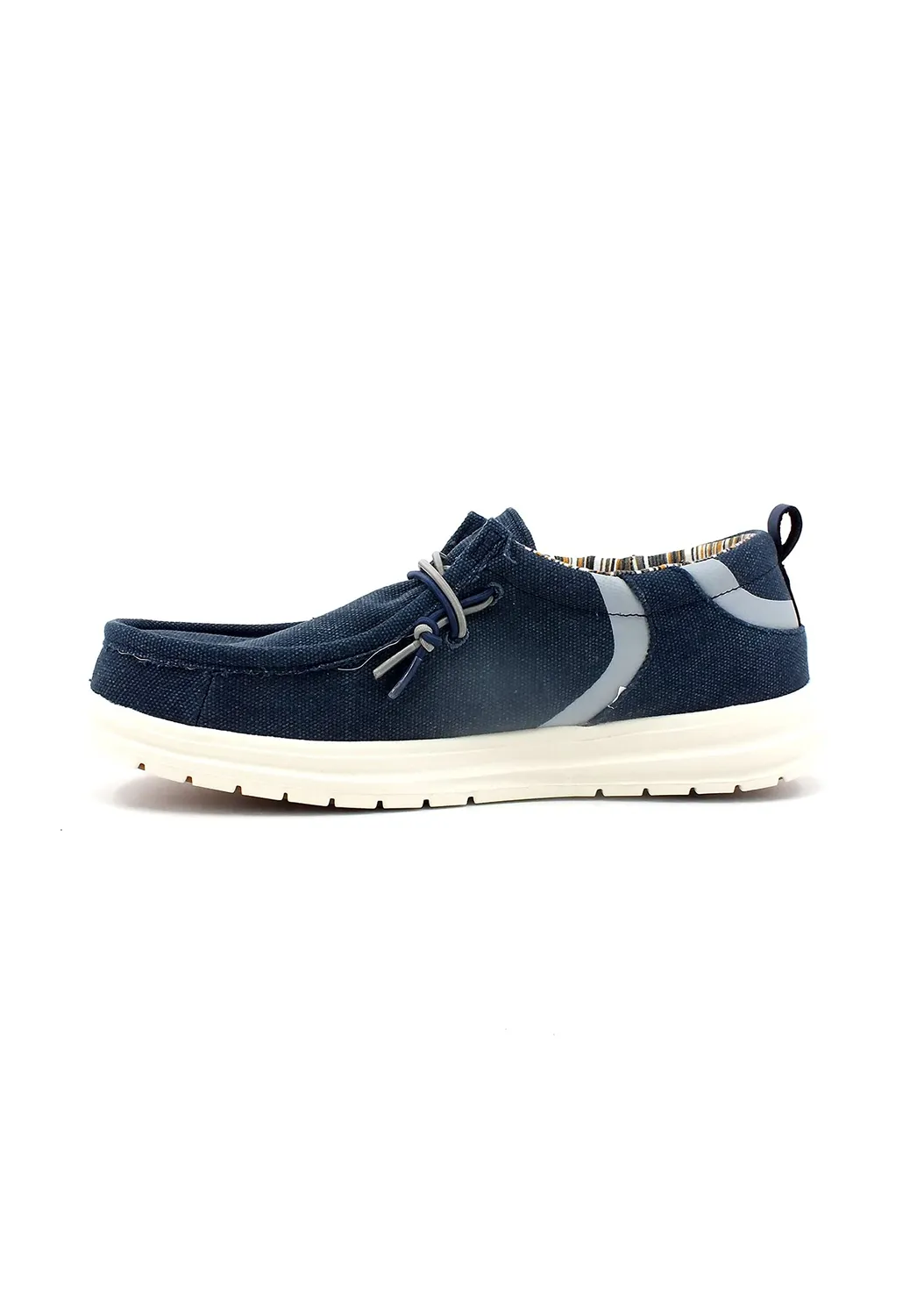 CafèNoir Scarpe Barca Uomo Blu Tessuto 40 EU