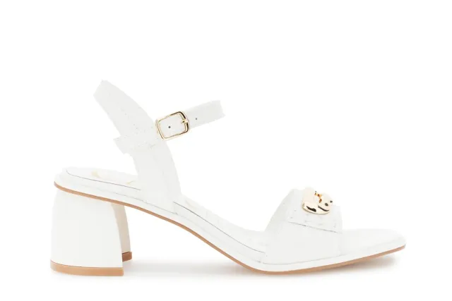 CafèNoir Sandali Gilda Off White Tacco 6cm 39 EU