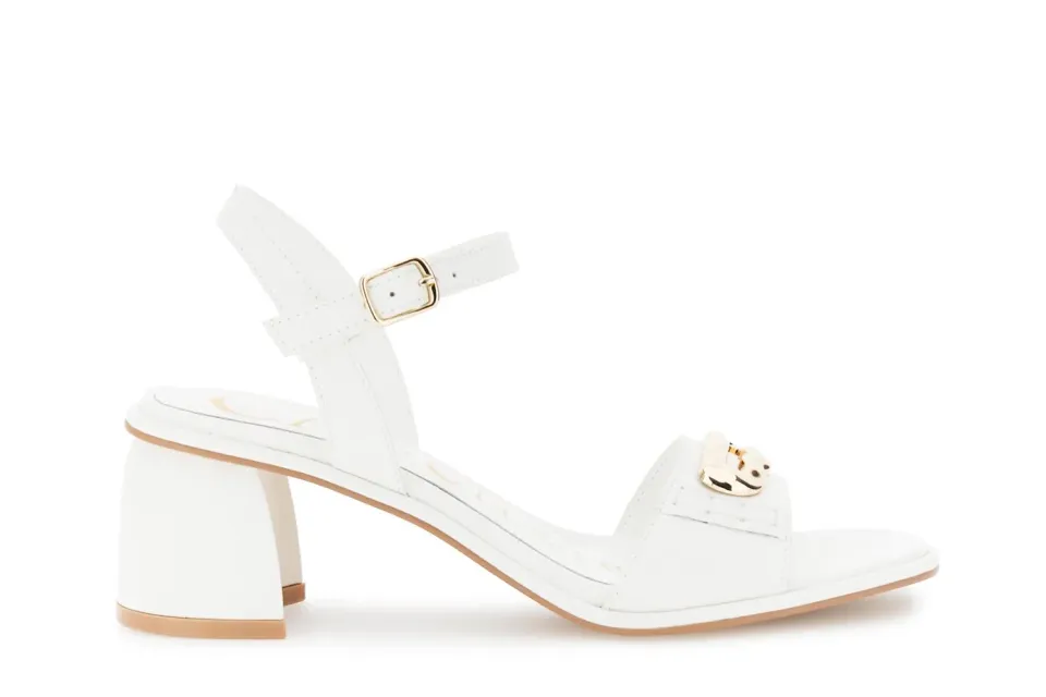 CafèNoir Sandali Gilda Off White Tacco 6cm 39 EU