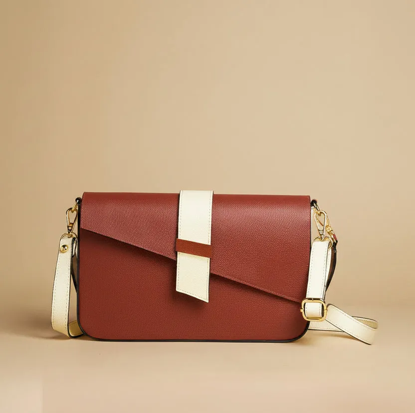 Figus Cherie Bag Big borsa pelle nera geometrica