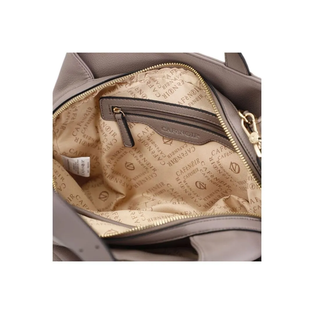 CafèNoir Bauletto M005 manico fibbia borsa taupe
