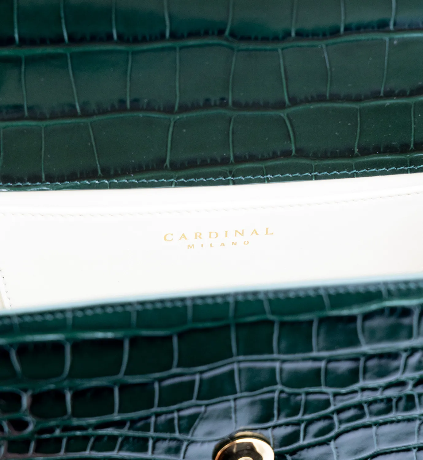 Cardinal Milano First Lady borsa pelle verde cocco