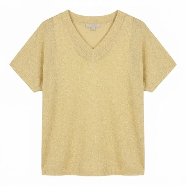 CafèNoir Maglia Aletta Filato Lurex Giallo