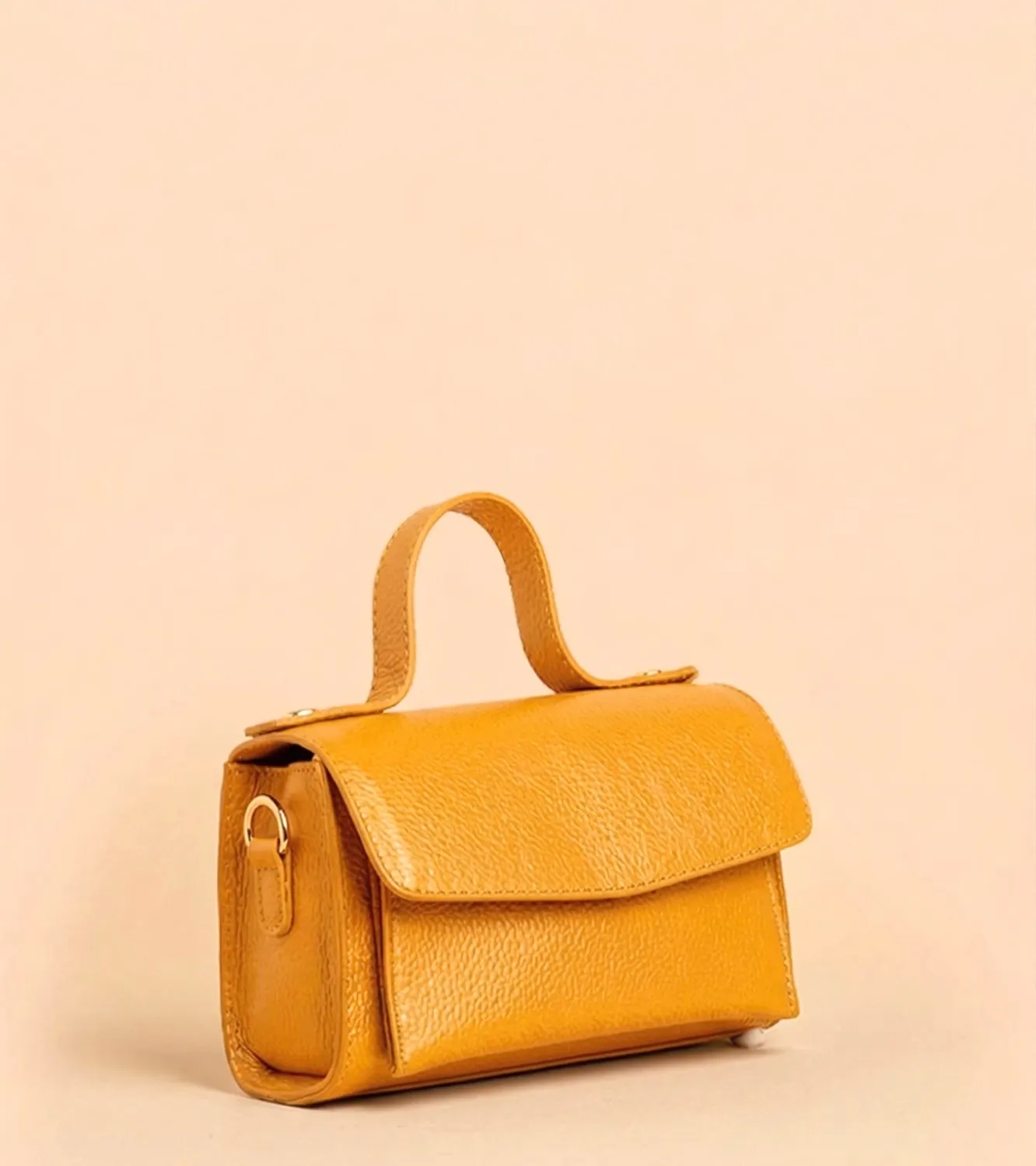 Figus MiniCrossbody borsa tracolla arancione pelle
