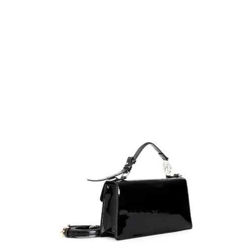 CafèNoir minibag donna vernice nera tracolla strass