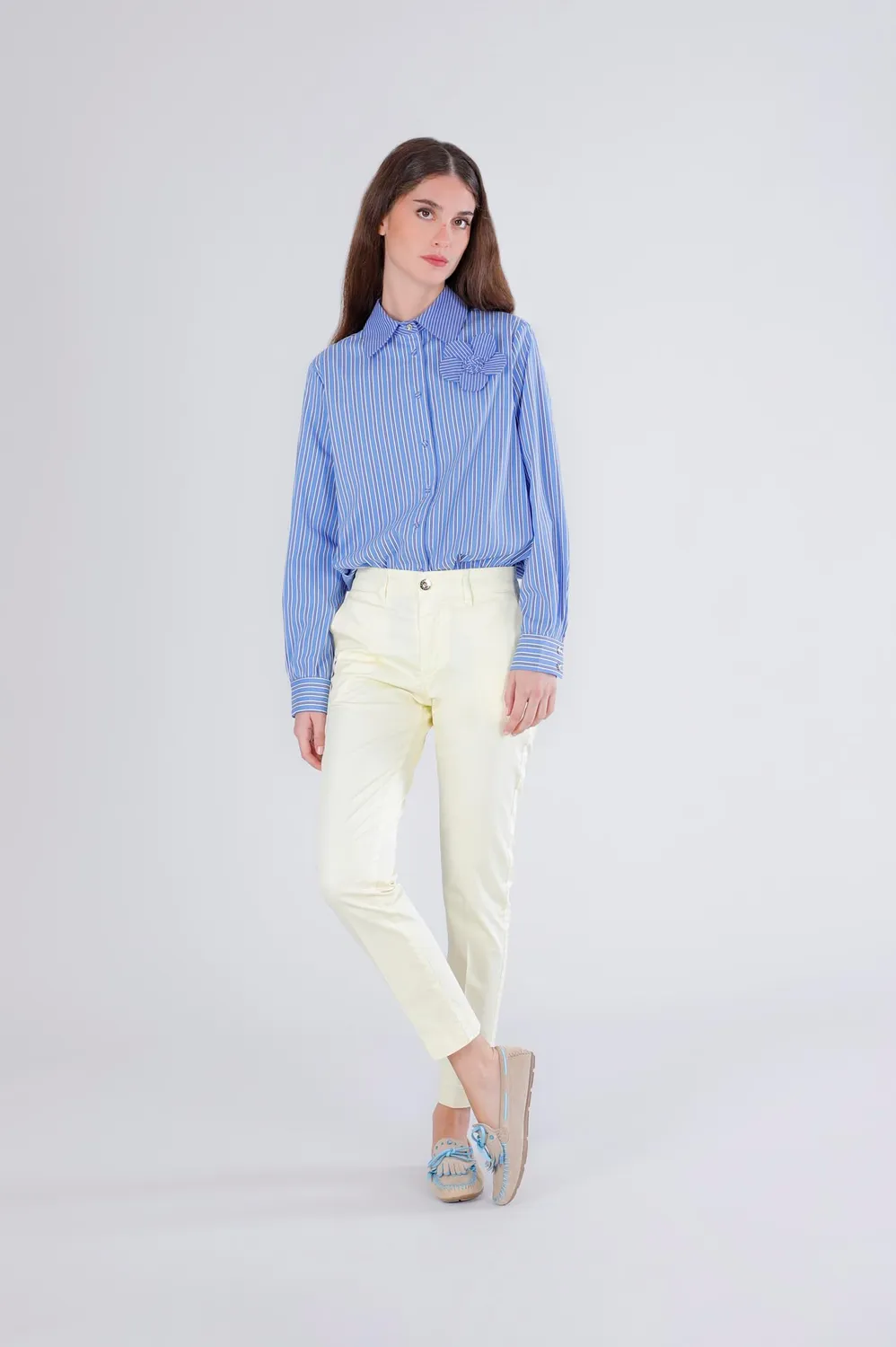 CafèNoir Sigaretta Tinto Capo pantaloni donna in cotone