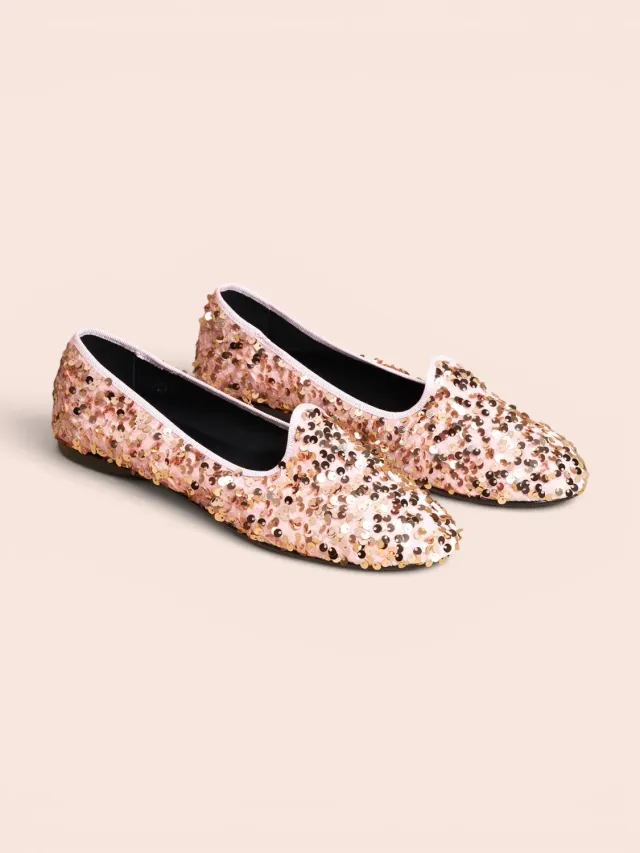 Figus Sleeper Paillettes Rosa Ballerine in Tessuto