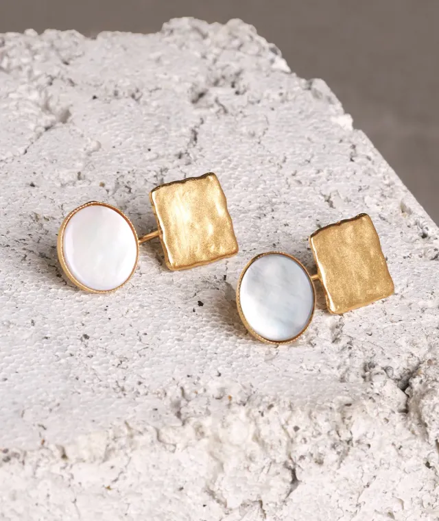 Figus Miami Madreperla Gold orecchini oro madreperla