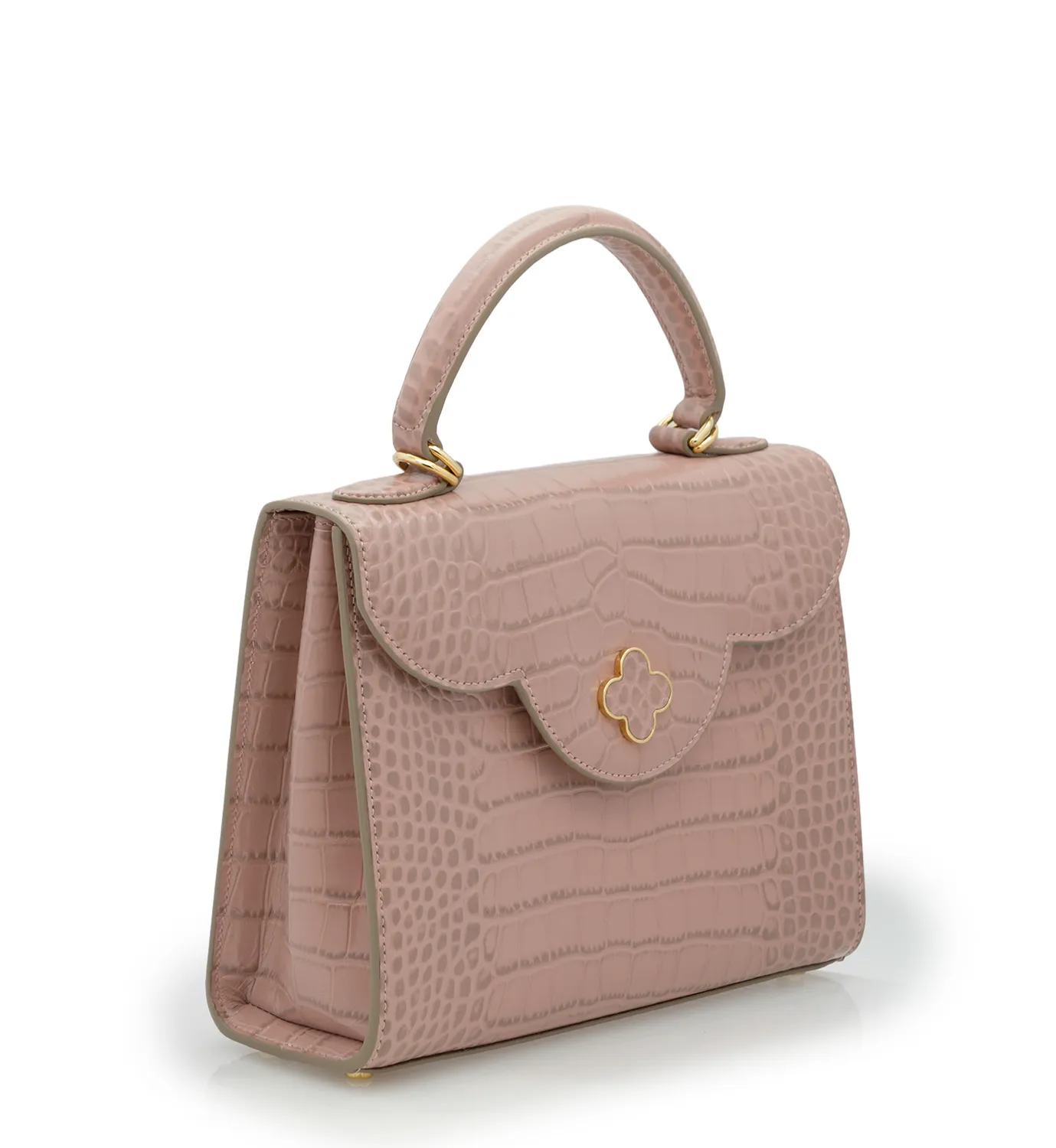 Cardinal Milano First Lady Tea Rose borsa pelle rosa antico