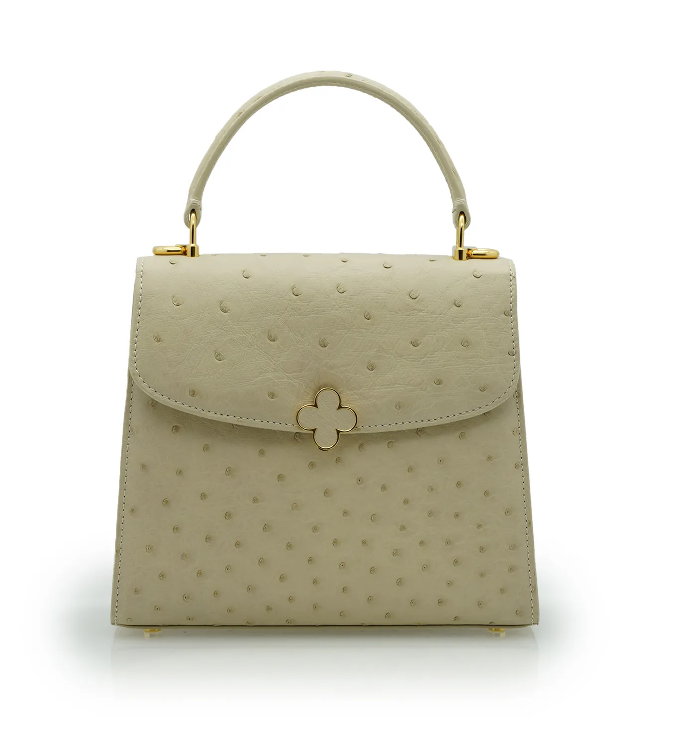 Cardinal Milano Tiffany Beige borsa struzzo beige tracolla