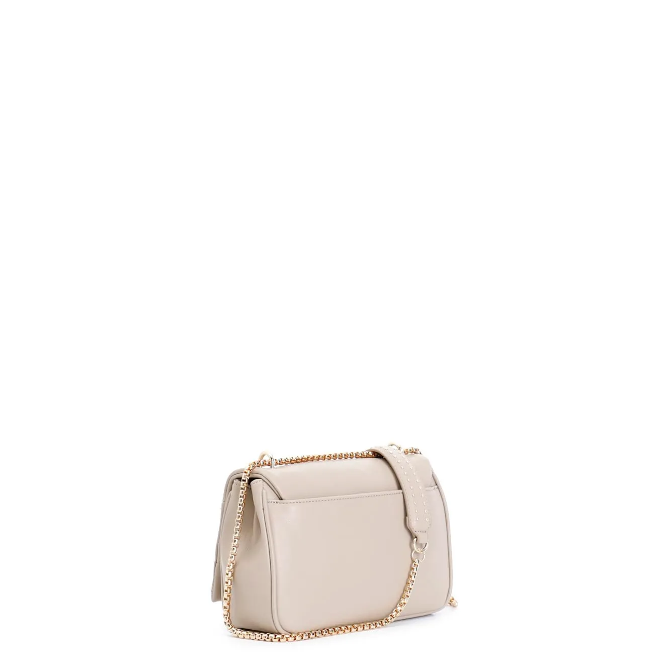 CafèNoir Pattina Micro Rivetti borsa a spalla taupe catena