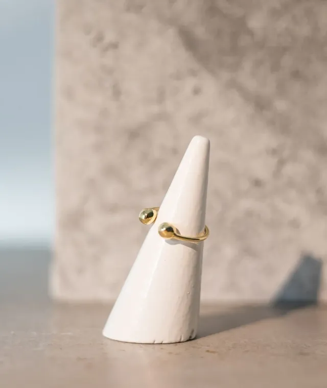 Figus Piercing anello oro minimal taglia unica