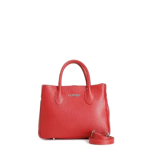 CafèNoir Bauletto in Pelle Donna Rosso Chiusura Zip