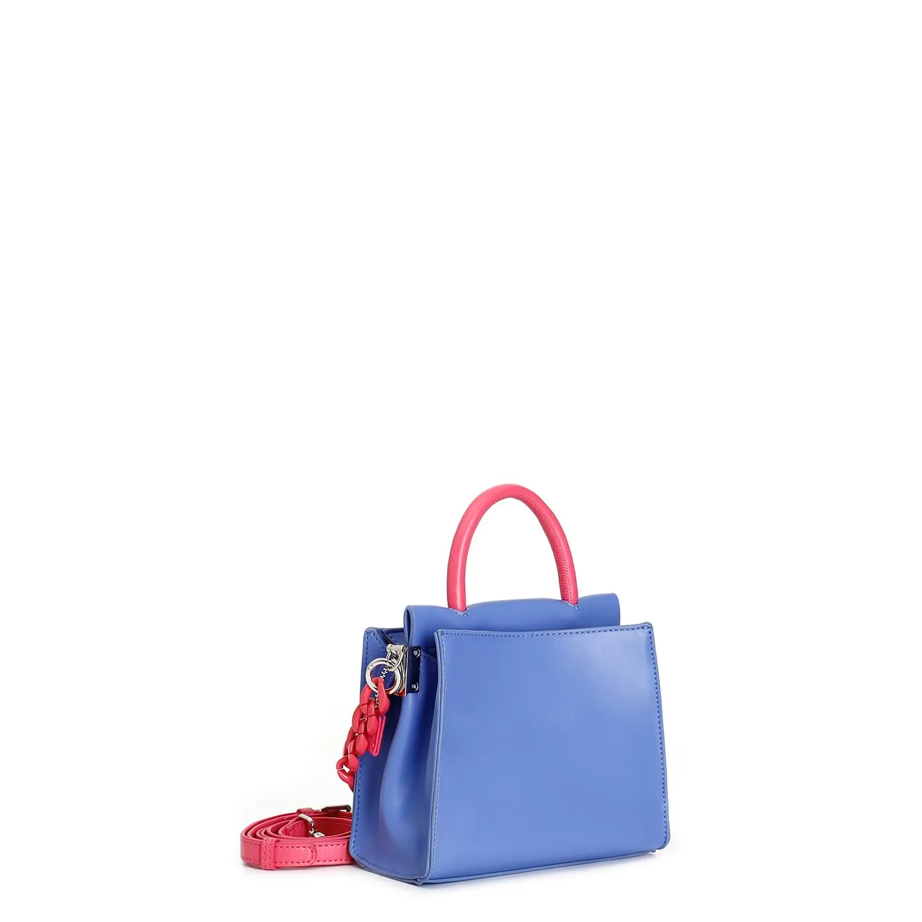 CafèNoir Minibag Bicolore Indaco con Catena