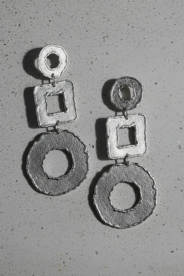 Figus Geomix Tris Silver orecchini argento