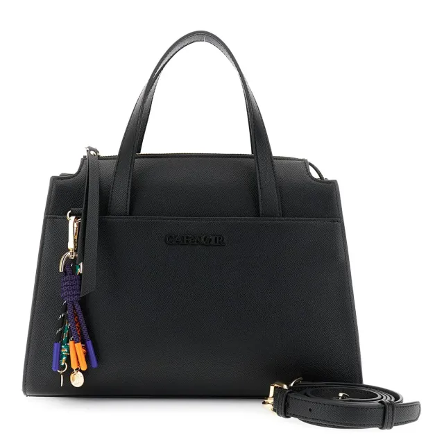 CafèNoir Bauletto Saffiano Charms Bauletto Nero