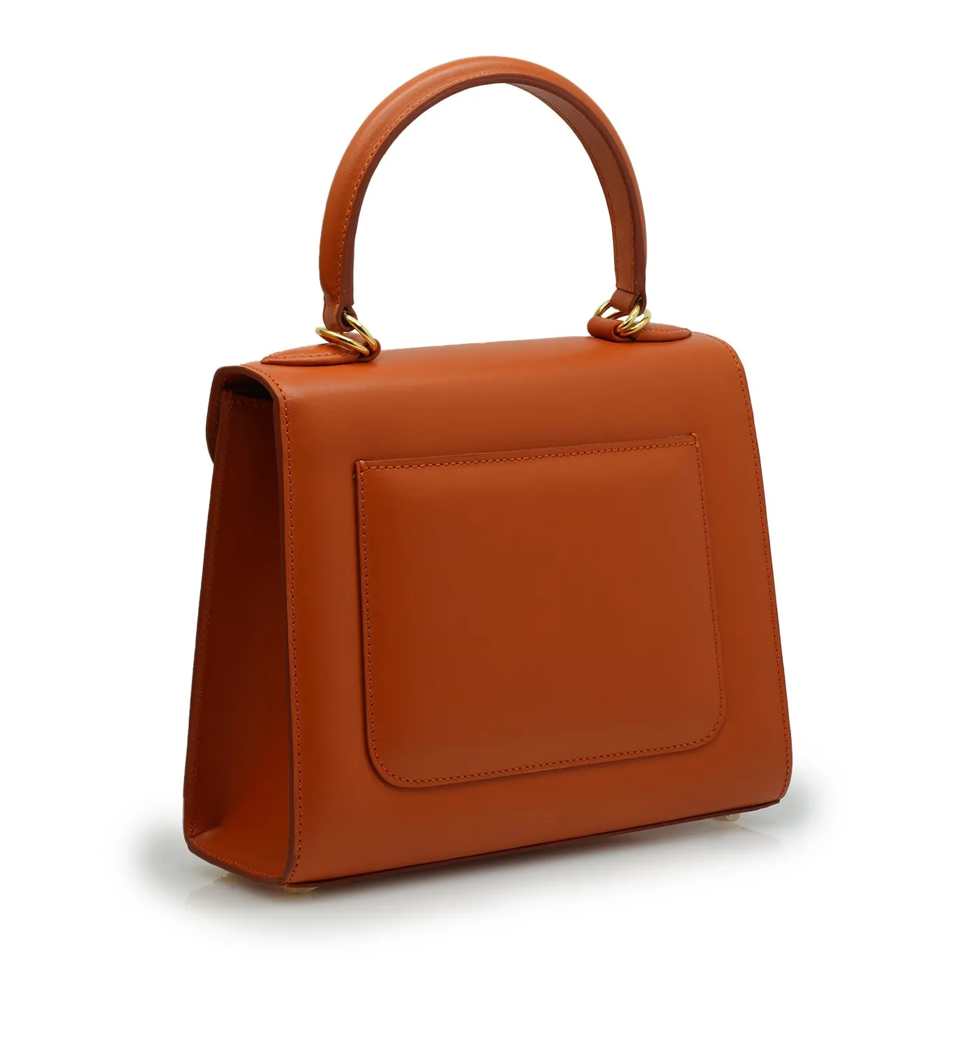 Cardinal Milano First Lady Orange Plain borsa vitello arancione