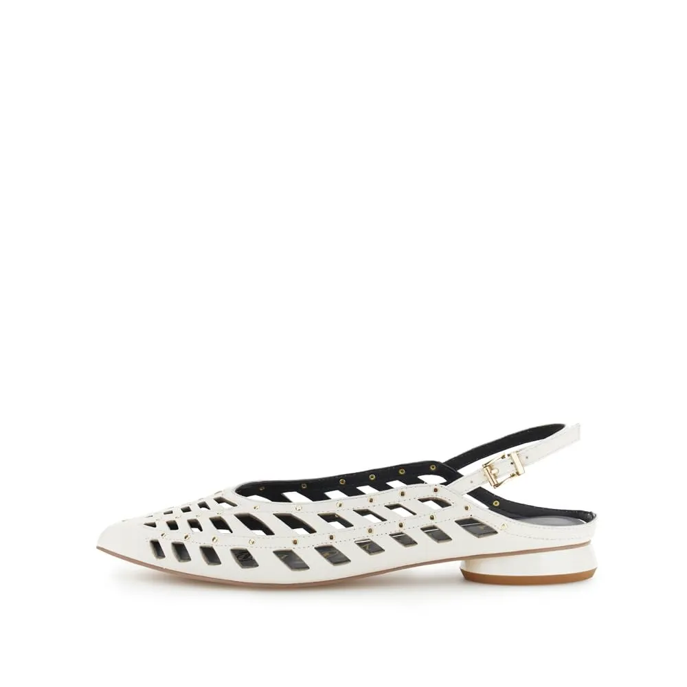 CafèNoir Slingback Donna Nappa Bianca 36