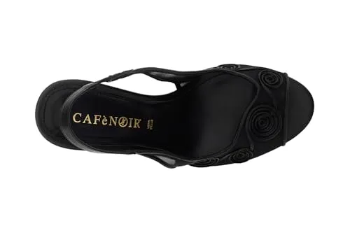CafèNoir Décolleté Slingback Ricamo Nero 38 EU
