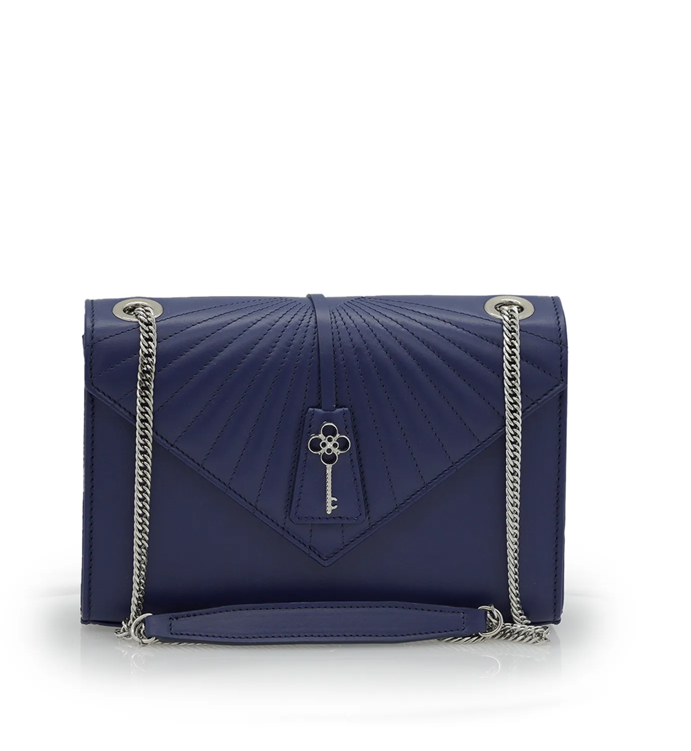 Cardinal Milano Milady borsa spalla navy vitello liscio