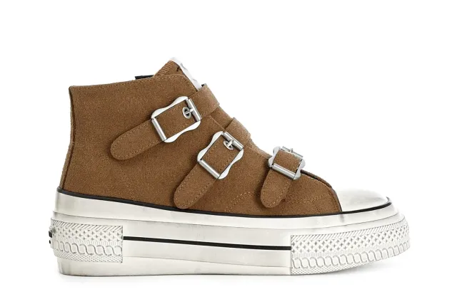 CafèNoir Sneakers Mid Donna 3 Fibbie Antracite