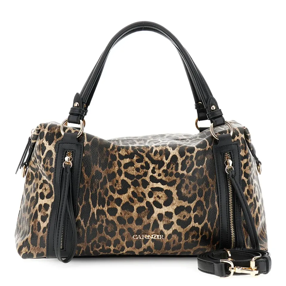 CafèNoir Bauletto Stampa Leopardo Animalier Zip Laterali