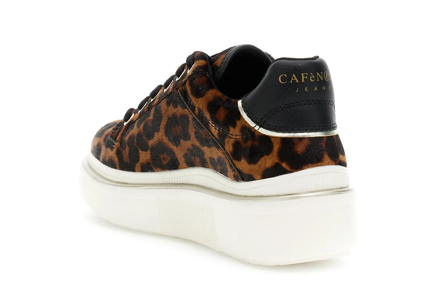 CafèNoir Sneakers pelle cavallino maculato 39 platform