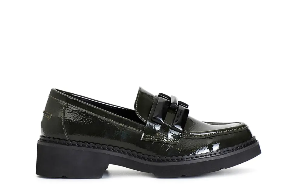 CafèNoir Mocassino Donna Vernice Morsetto Nero