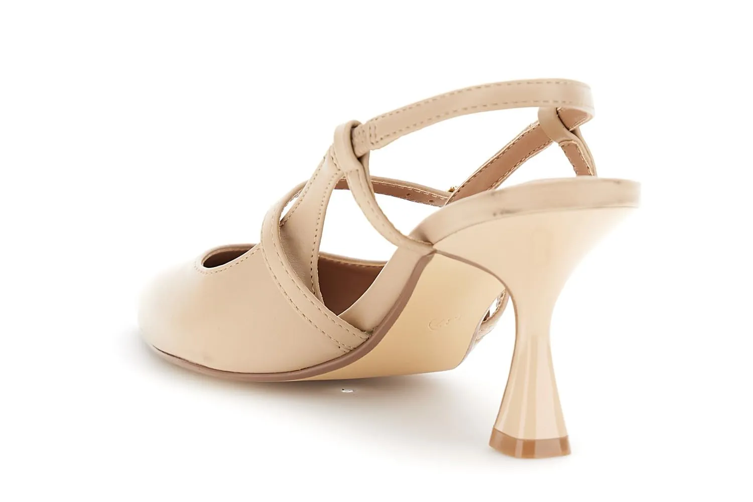 CafèNoir Décolleté Slingback Effetto Pelle con Fibbia Tacco Rocchetto