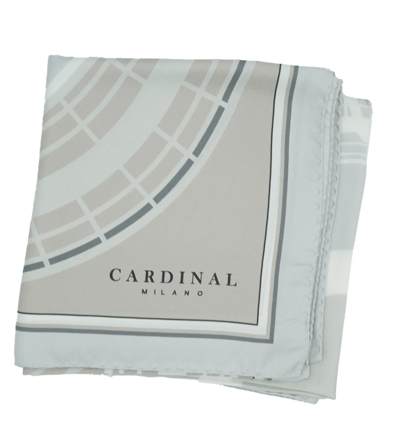 Cardinal Milano The Flowers Cardinal Grey foulard seta grigio