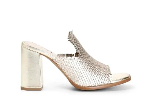 CafèNoir Sabot Donna in Pelle Intrecciata Tacco 9 cm