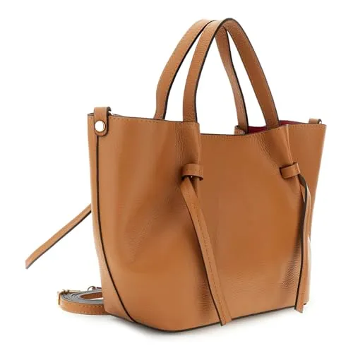 CafèNoir Tote Pelle Martellata Sfoderata con Pochette