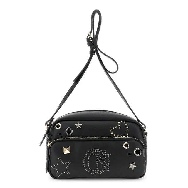 CafèNoir Camera Bag Donna Borchie Nero