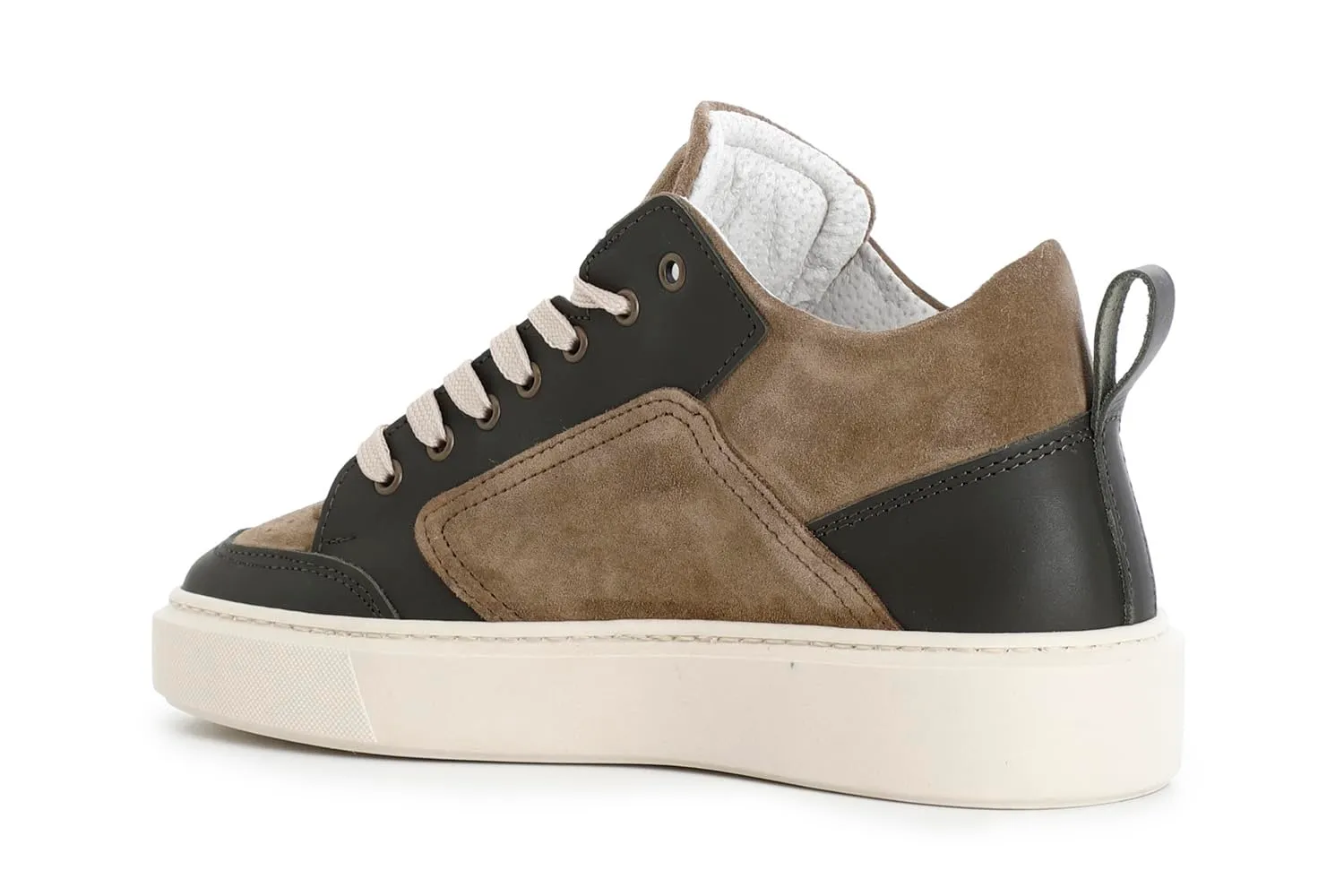 CafèNoir Sneakers Uomo Camoscio Pelle Camouflage Multibeige