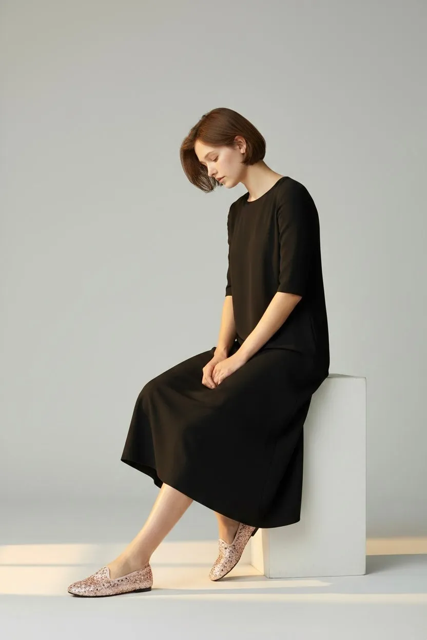 Figus Sleeper Paillettes Rosa Ballerine in Tessuto
